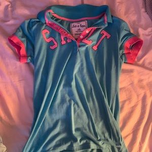 Y2K polo salt and peppa fitted shirt